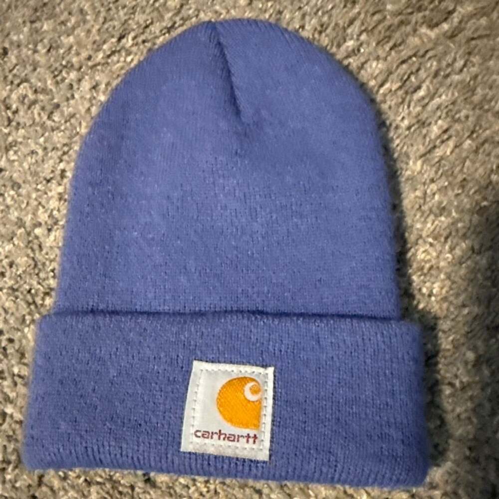Carhartt Acrylic Knit Cuffed Beanie Purple
